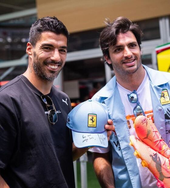 Luis Suárez y Carlos Sainz - Foto: @pumamotorsport en Instagram