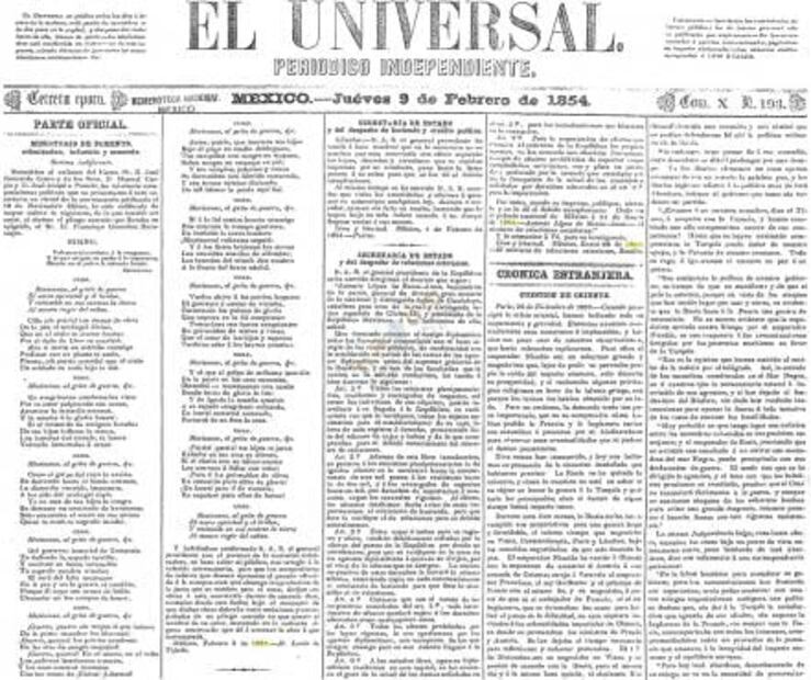 La primera vez que se cantó el Himno Nacional Mexicano