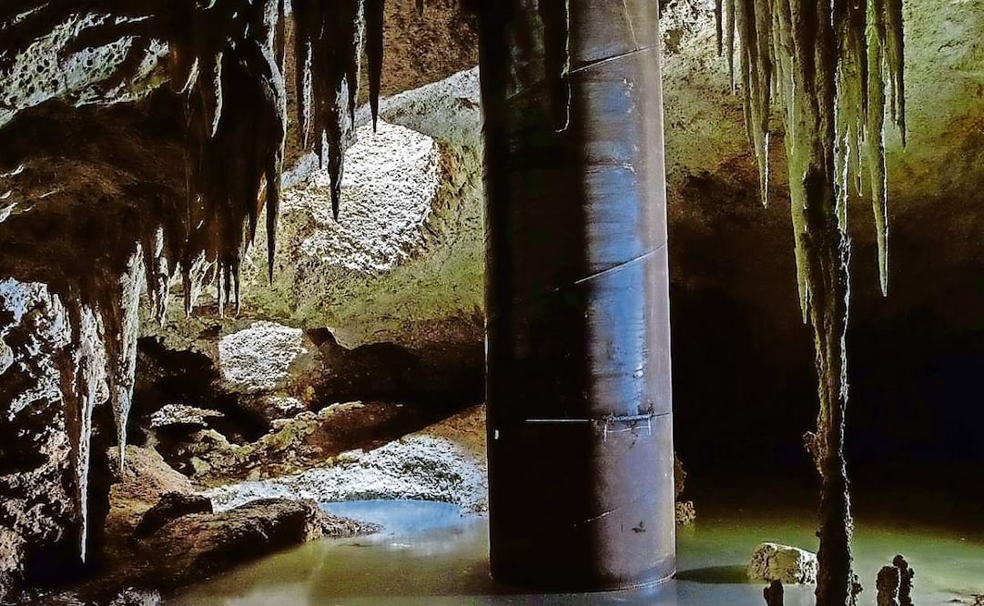 En mayo pasado El Gran Diario de México reveló que varias cuevas del Tramo 5 Sur del Tren Maya, que va de Playa del Carmen a Tulum, habían sido rellenadas parcialmente durante las obras. Foto: Archivo | El Universal (15/01/2025)