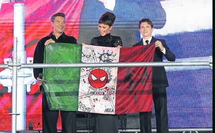 Bandera mexicana de Spider-Man ondea en terreno legal