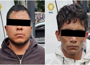 Detienen a dos sujetos que intentaron robar casa de empeño en colonia Centro de CDMX; rompen las vitrinas con mazos