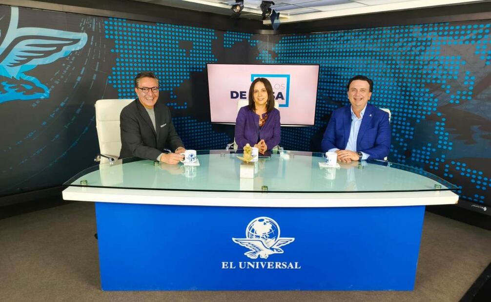 David Aponte, Maite Azuela y Juan José Sierra Álvarez en Con los de Casa. Foto: Diego Prado/ EL UNIVERSAL