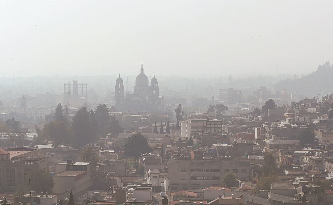El Valle de Toluca registró a las 15:00 horas un valor máximo de 195 puntos en el Índice de la Calidad del Aire. Foto: Jorge Alvarado. EL UNIVERSAL