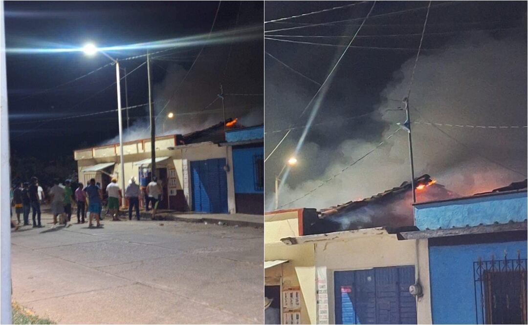 Incendian casas en La Concordia, Chiapas, los hechos podrían tener relación con los resultados del proceso electoral. Foto: captura de pantalla