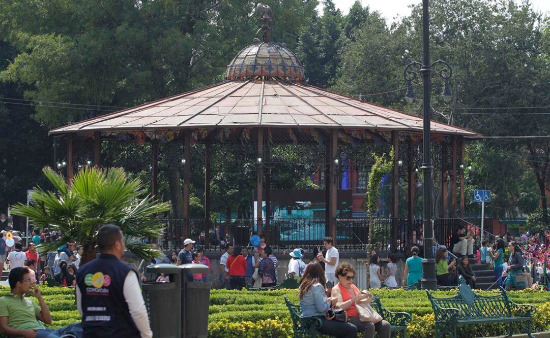 Jardín Hidalgo de la delegación Coyoacán. (Foto: Archivo/El Universal)