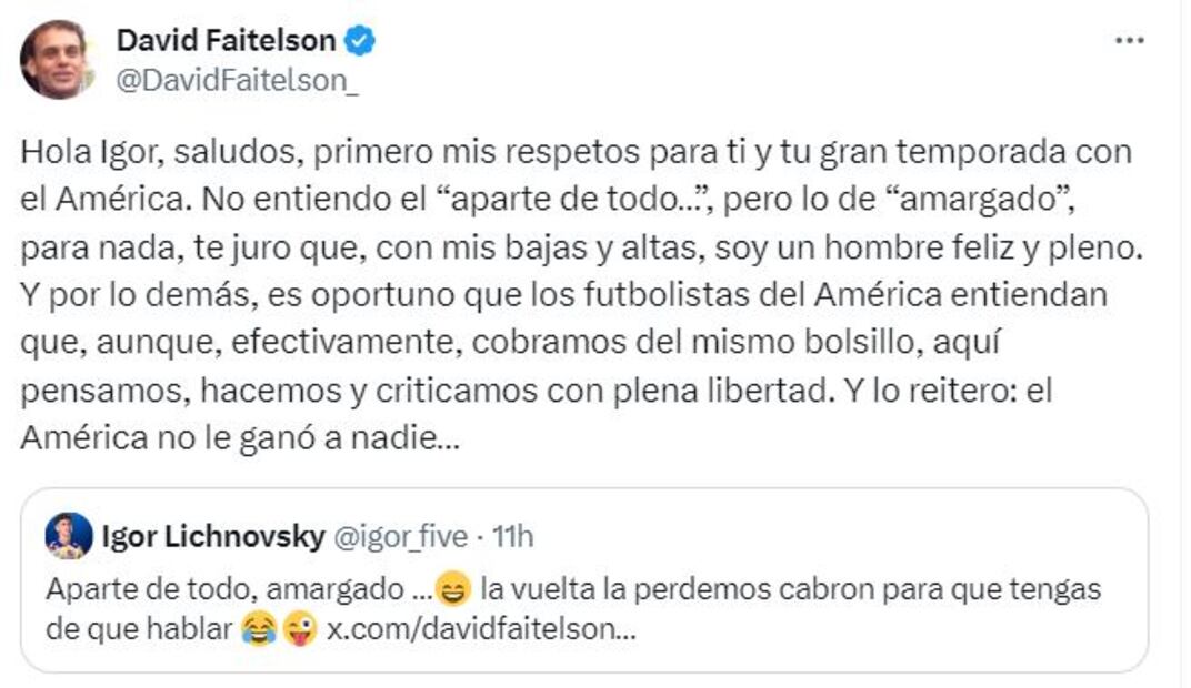 David Faitelson en Twitter. FOTO: ESPECIAL