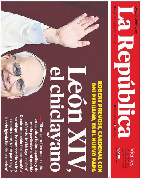 Portada de La República
