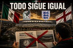 ¡Qué siempre no! México vs Inglaterra se disputará a las 6 de la tarde