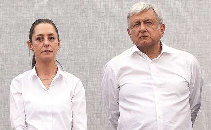 AMLO recibe a Claudia Sheinbaum en casa de transición