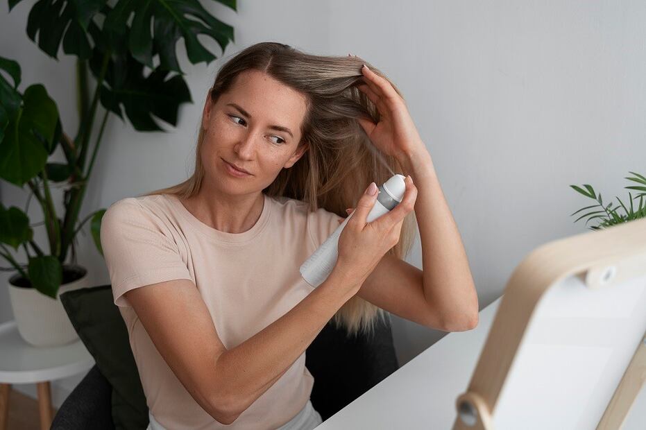 La laca para el cabello puede ser útil para proteger tu ropa. Foto: Freepik