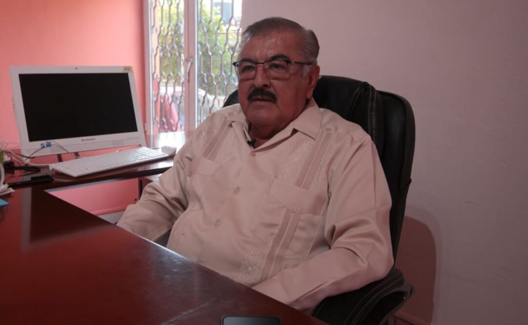 El alcalde Felipe Martínez Pére reiteró que el estado y la federación han abandonado al pueblo de Tepalcatepec y sus autoridades. Foto: Charbell Lucio / EL UNIVERSAL
