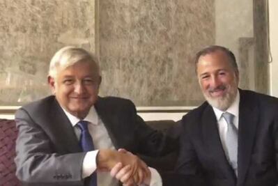 AMLO recibe a Meade en su casa a un mes de las elecciones