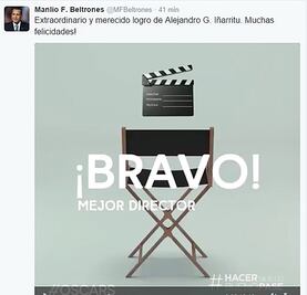 Políticos aprovechan para felicitar a ganadores