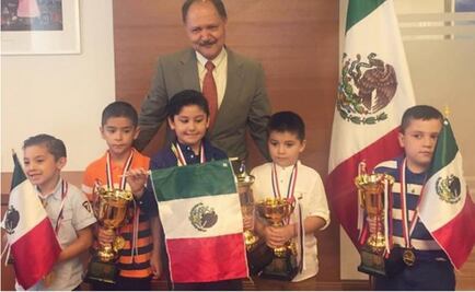 Mexican 7-year-old boy wins mental arithmetic competition