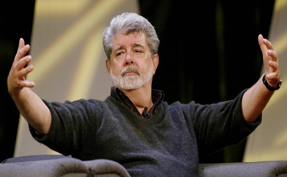 Como parte de las actividades de Celebration III, George Lucas tuvo una sesión de preguntas y respuestas con los fans en la capital de Indiana. Foto: John Harrell/AP.