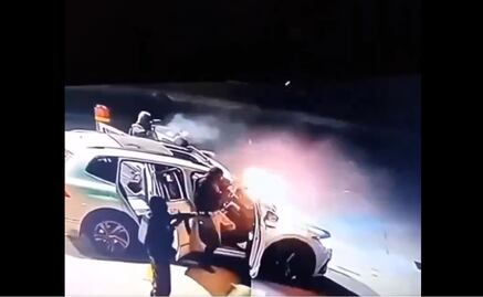 Captan brutal ataque de cuatro sicarios contra policías en Ensenada; hay un muerto