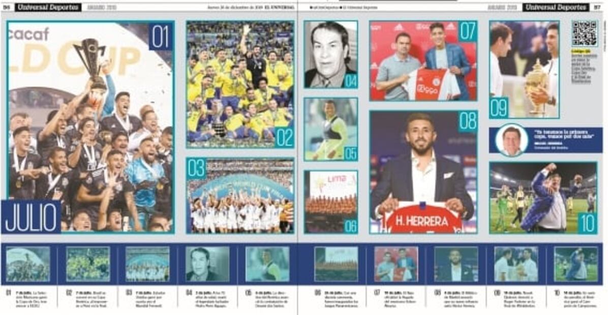 Anuario El UNIVERSAL Deportes: Lo mejor del mes de julio