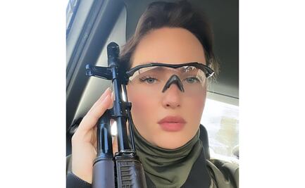 Pese a no ser militar, Miss sigue invitando a tomar las armas contra Rusia