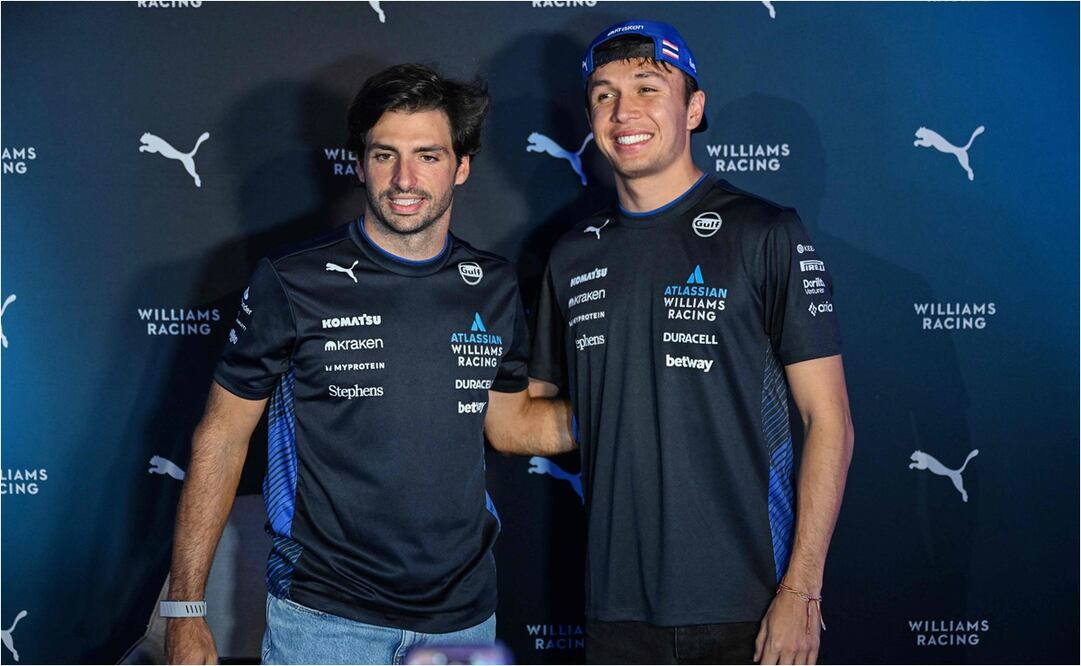 Carlos Sainz Jr. y Alex Albon agradecen su relación con Puma. FOTO: AFP
