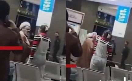 VIDEO: Mujer iraní arrebata turbante a clérigo y lo usa como velo; supuestamente fue acosada por no llevar hiyab