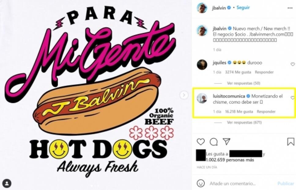 J Balvin hace negocio con críticas, pero Residente le recuerda que “no todo en la vida es dinero”