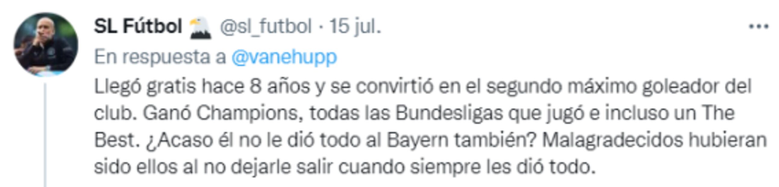 Comentarista de ESPN es atacada por llamar "malagradecido" a Lewandowski