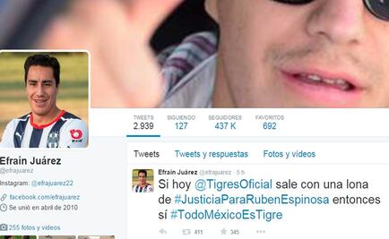 Ex seleccionado pide justicia por Rubén Espinosa en juego de Tigres
