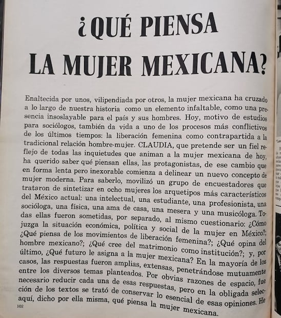 Claudia, la revista que hablaba de aborto y divorcio cuando pocos lo hacían en los 60 
