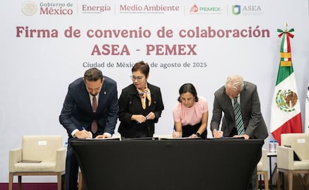 Pemex, Asea y Semarnat firman convenio para proteger el medio ambiente; reforzarán supervisión y sanciones