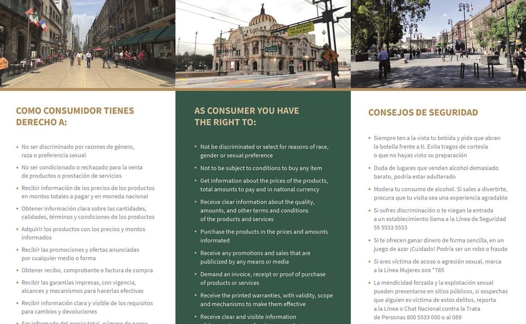 A partir de hoy serán repartidos folletos, en inglés y español, con recomendaciones para los consumidores.