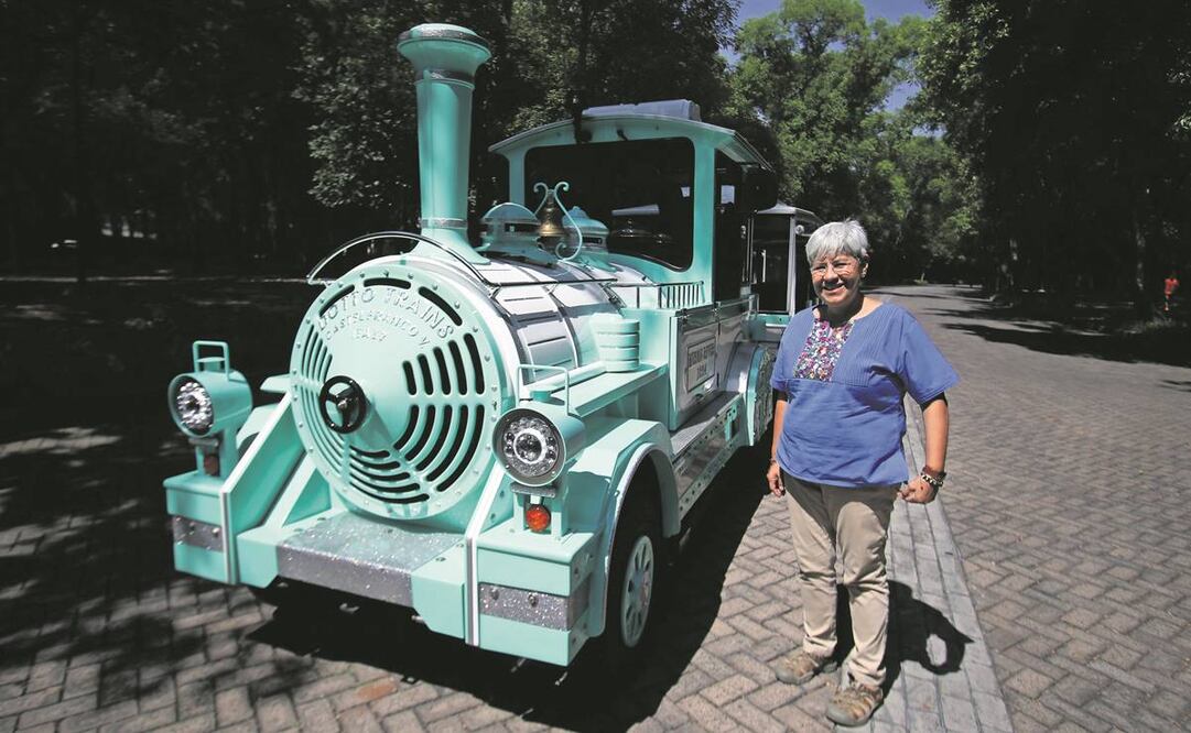 Mónica Pacheco indicó que la Sedema contempla que el servicio de las locomotoras en Chapultepec sea similar al de un Turibús. Foto: Carlos Mejía/EL UNIVERSAL