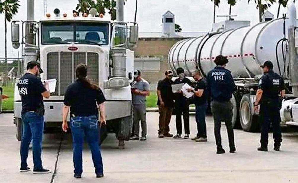 Decomiso de crudo por parte de la Oficina de Investigaciones de Seguridad Nacional (HSI), en Texas. Foto: Departamento de Justicia de EU