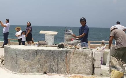 Preparan instalación de estatua del dios Chaac en Telchac Puerto, Yucatán