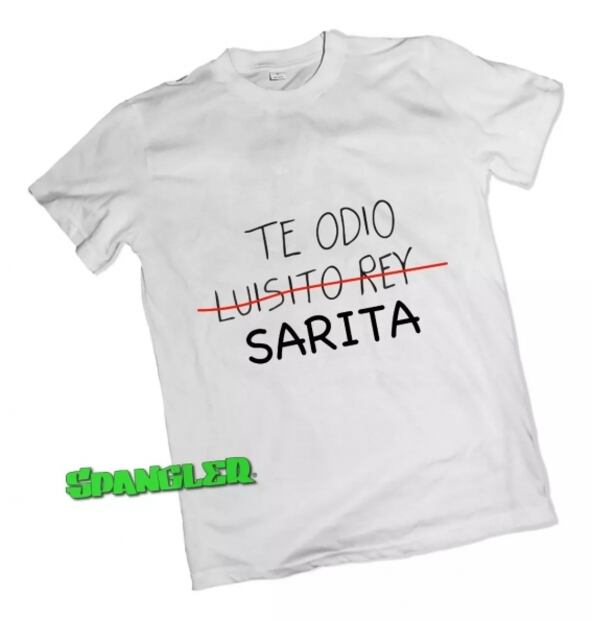 “Te odio Sarita”, lanzan playera de hija de José José y se vuelve viral