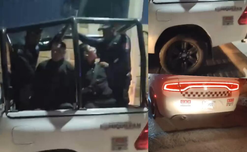 Por el hecho ocurrido en Ixmiquilpan, Hidalgo, se solicitó la presencia de la policía municipal (28/01/2025). Foto: Captura de video