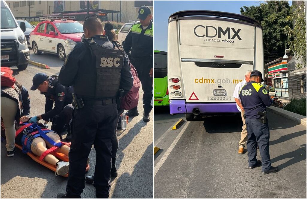 Ciclista tropellada por transporte público. FOTO: Iván Montaño/ EL UNIVERSAL/