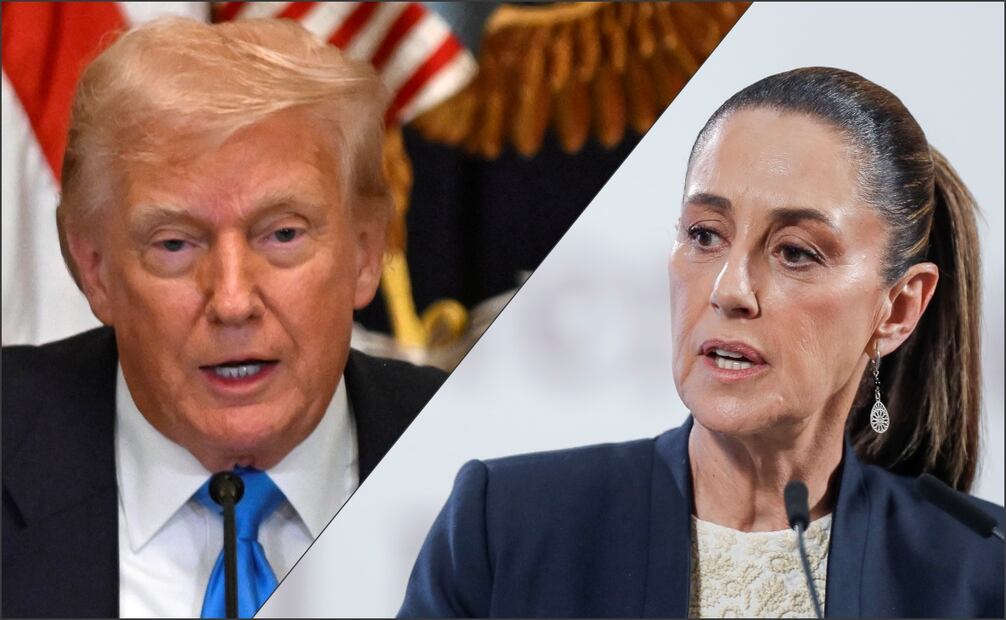 Claudia Sheinbaum y Donald Trump. Foto: AP y EFE