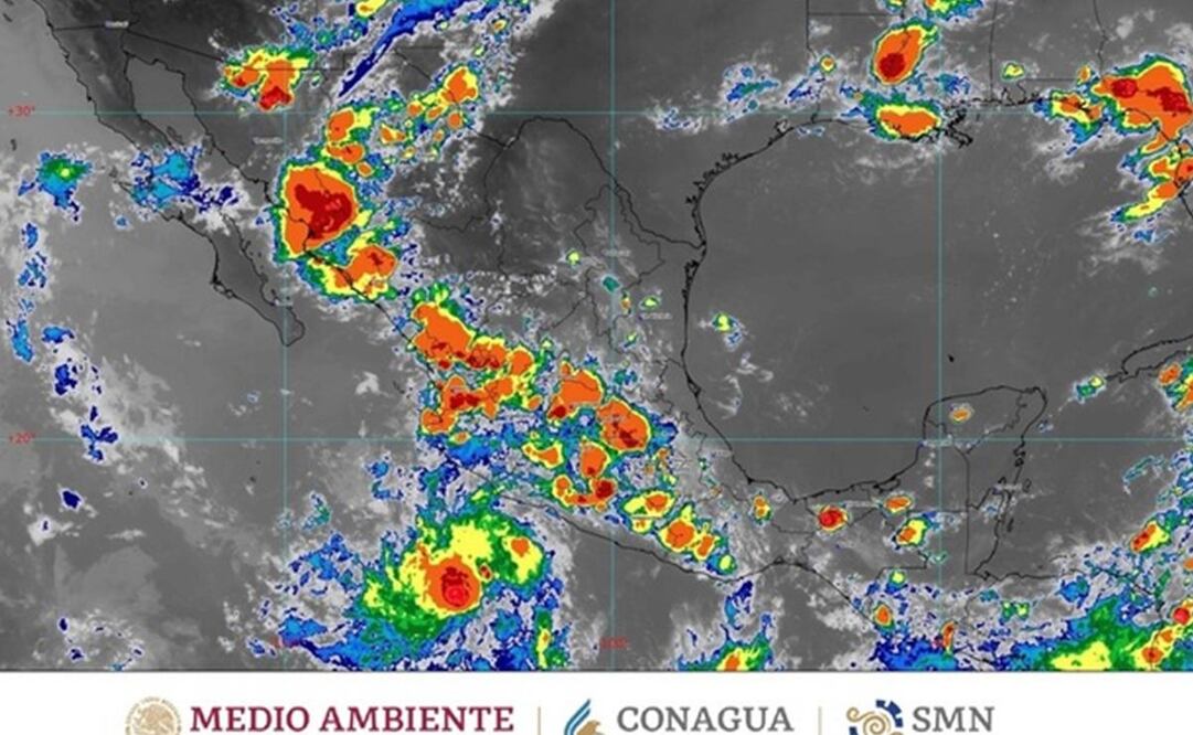 CONAGUA informa el desarrollo de un ciclón tropical en las próximas 48 hrs. en distintos estados de México. Foto: CONAGUA