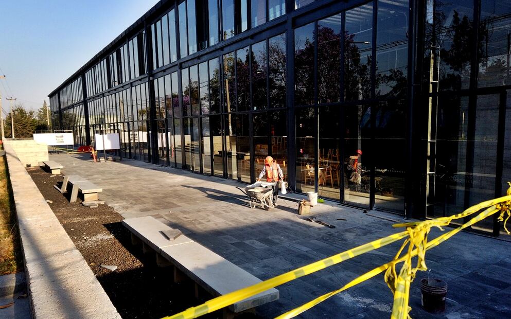 Recorrido por la Cineteca de Chapultepec que se muestra inconclusa y con áreas en obra negra, el 8 de abril de 2025. Foto: Diego Prado/EL UNIVERSAL