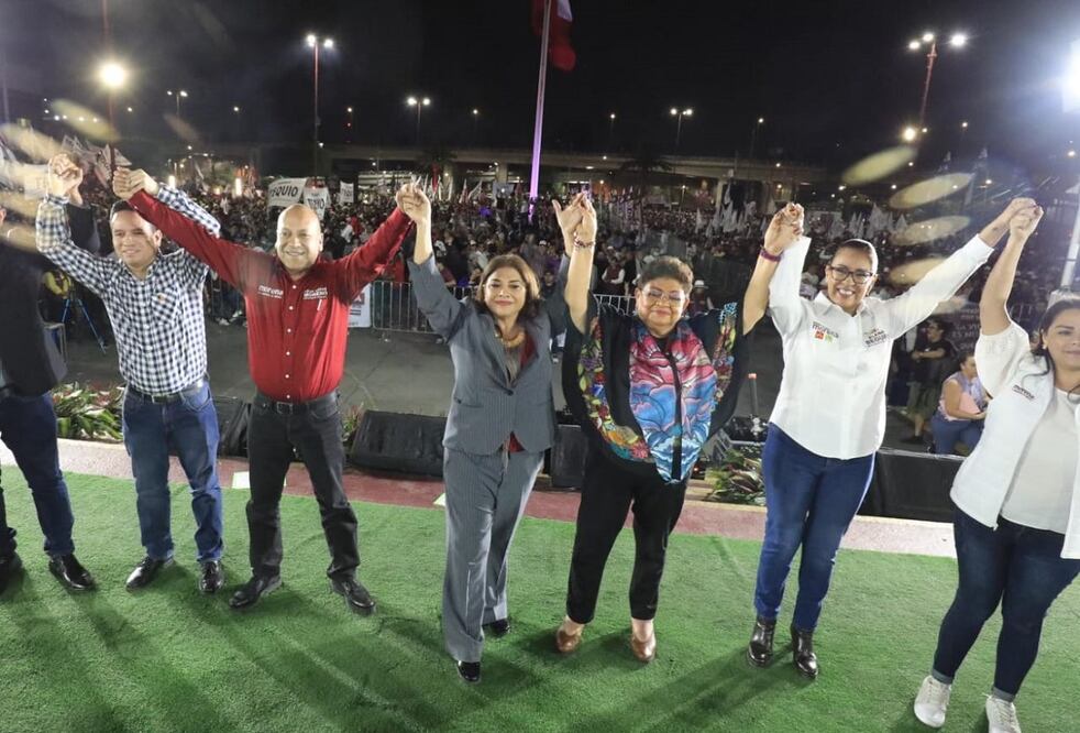 Clara Brugada en evento en Venustiano Carranza.  Foto. Especial