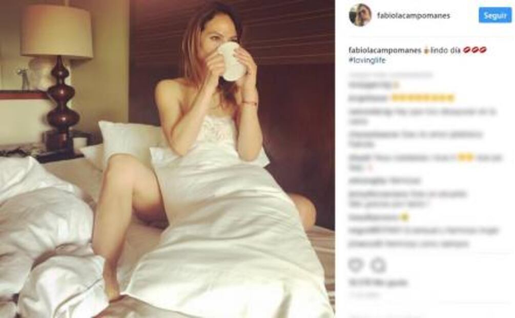 Fabiola Campomanes comparte foto "topless"