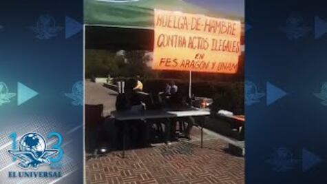 Profesores de la UNAM inician huelga de hambre frente a Rectoría