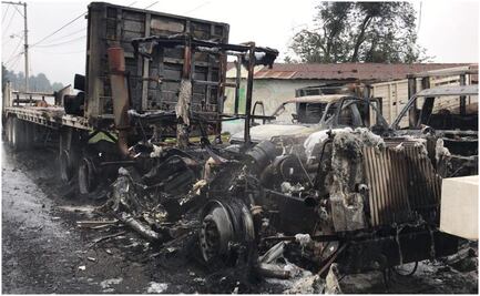 Desmantelamiento de 4 aserraderos de tala clandestina en Huitzilac, Morelos desata operativo y quema de autos