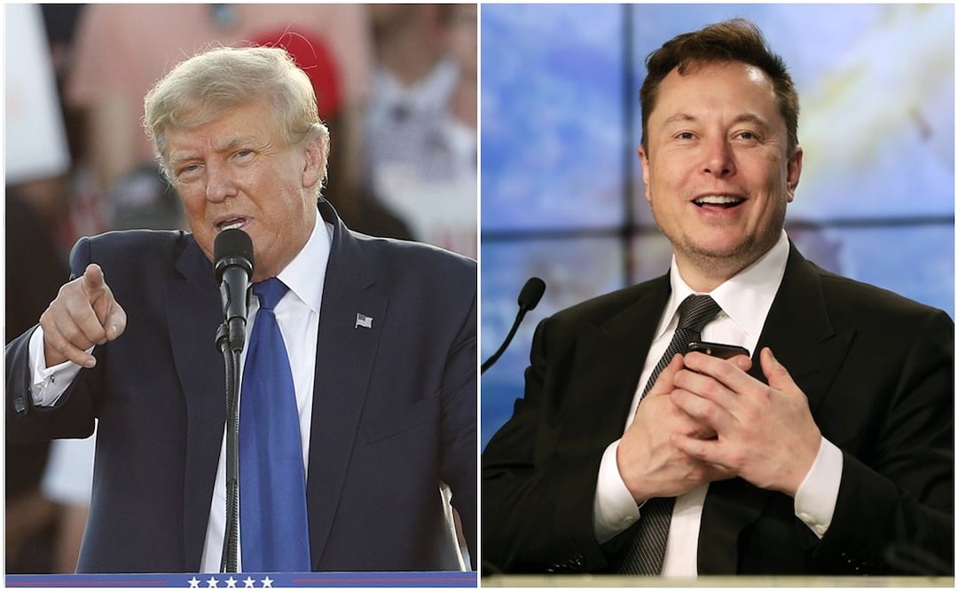 El empresario Elon Musk planea donar unos 45 millones de dólares al mes a una organización de recaudación de fondos que financia la carrera presidencial del expresidente y candidato republicano Donald Trump, según The Wall Street Journal. Foto: EL UNIVERSAL