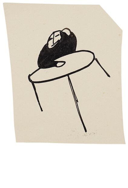 Después de un largo juicio, en 2019 la Biblioteca Nacional de Israel abrió al público los dibujos y manunscritos de Kafka. Crédito de imagen: The Literary Estate of Max Brod, National Library of Israel, Jerusalem. © Ardon Bar-Hama