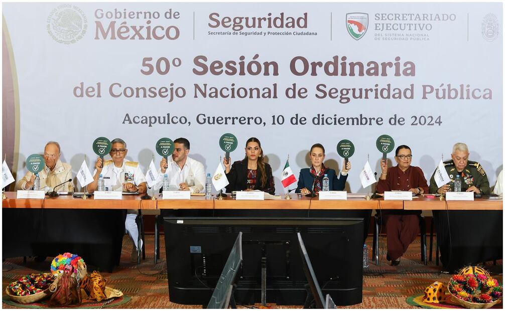 Claudia Sheinbaum se reúne con gobernadores en Guerrero, 10 de diciembre del 2024. Foto: Diego Simón/EL UNIVERSAL
