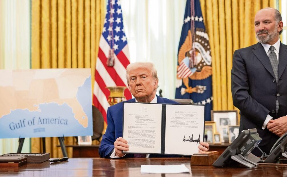 El presidente Trump cumple 6 meses de su segundo mandato. Foto: EFE