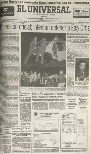 Cuando AMLO tomó partido por EL UNIVERSAL... hace casi 25 años