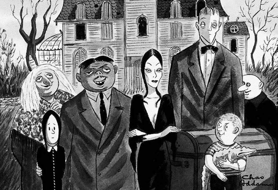'La familia Addams' Foto : X @cartoonart/ Especial.