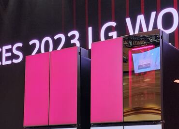 LG presenta refrigerador que cambia de color en CES 2023
